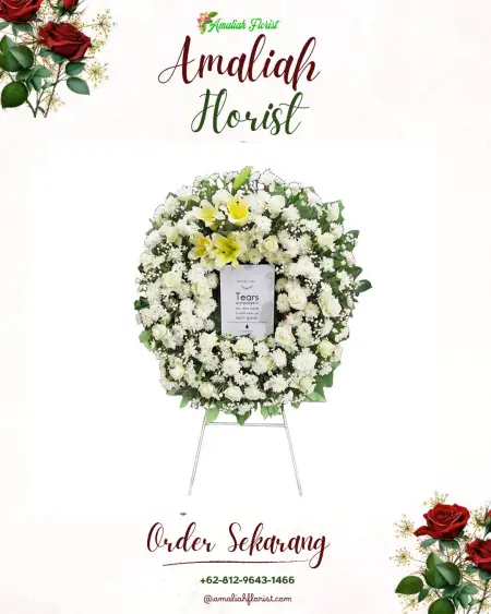 Krans Bunga Duka Cikeas